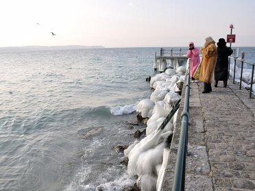 Tempête glaciaire sur le Léman (2012)