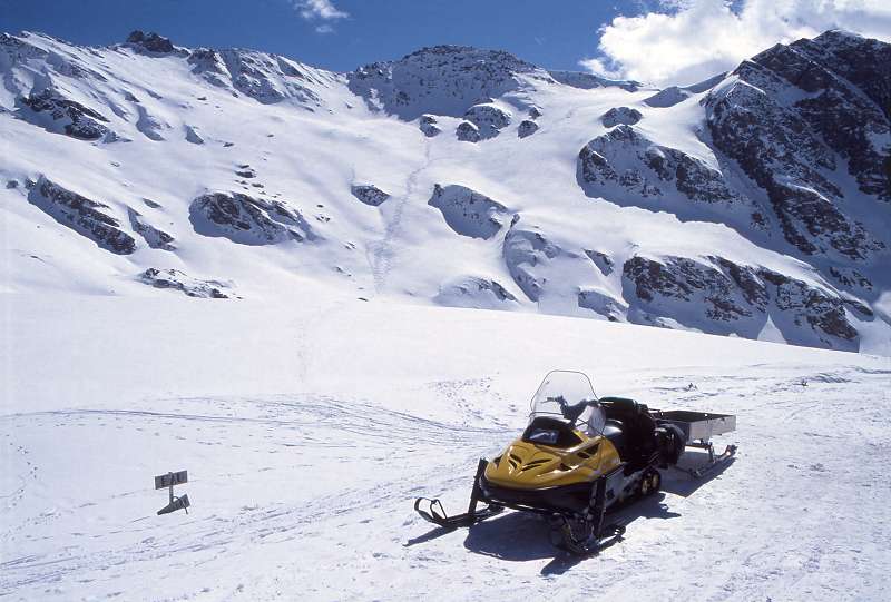 Le col de Chamoussire vu du refuge Agnel