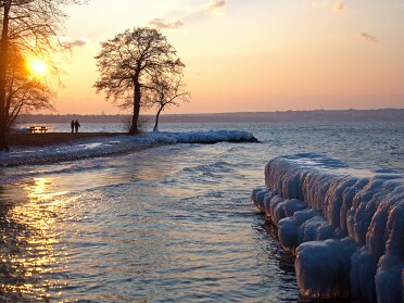 Tempête glaciaire sur le Léman (2012)
